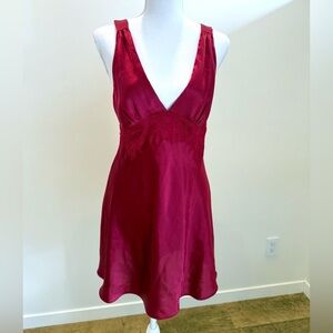 Jones New York Babydoll Slip Dress Chemise Romantic Lace Victorian size Small